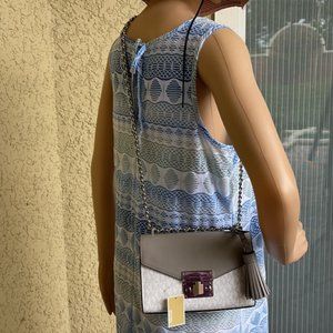 Michael Kors Rose Small Crossbody Bright White